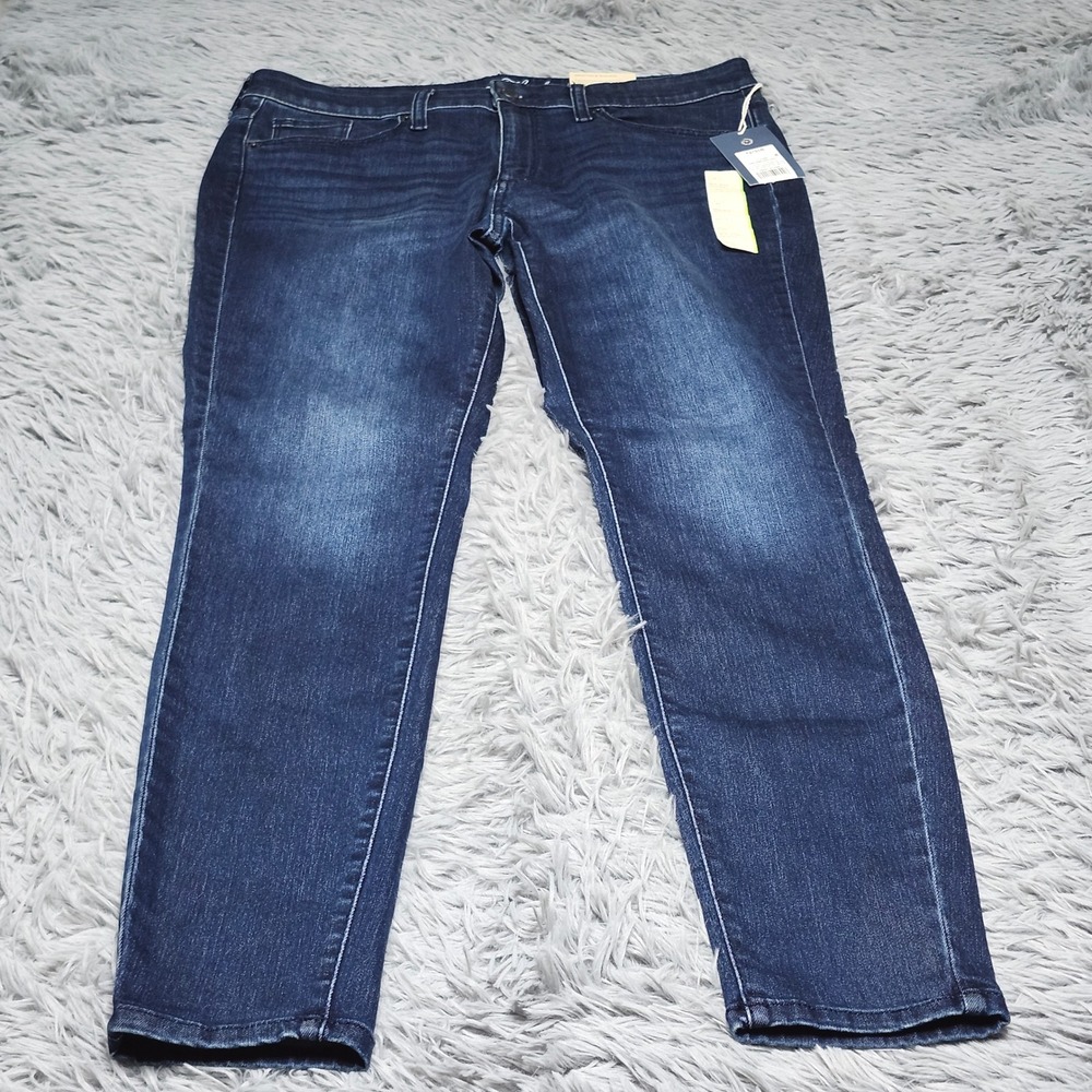 Universal Thread Skinny Jeans Womens 12 12/31 Dark Blue Denim Mid Rise NWT New